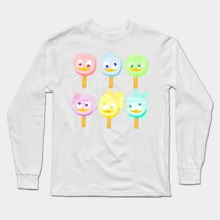 Ducktales Triplets  ice cream Long Sleeve T-Shirt